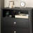 Sleek Modern Nightstand with Charging Station-1160979404