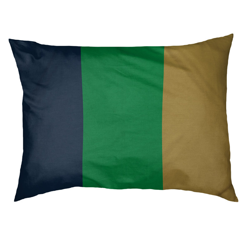 Coussin Golden State, Très grand (l 50 po x P 40 po x H 7 po), Bleu/vert/or