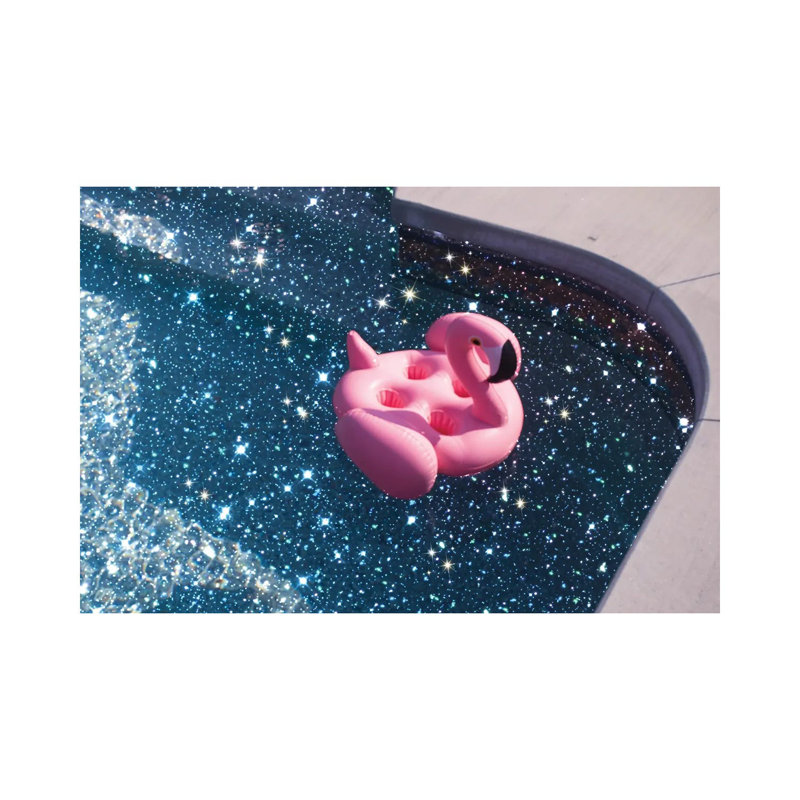 Glitter Summer Pool by Mambo Art Studio - Wrapped Canvas Print