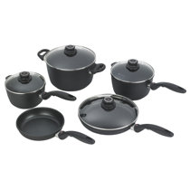 Swiss INOX 18-Piece Stainless Steel Cookware Set, Includes Induction