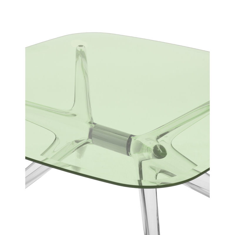 Table basse Blast, Cristal-chrome, Vert