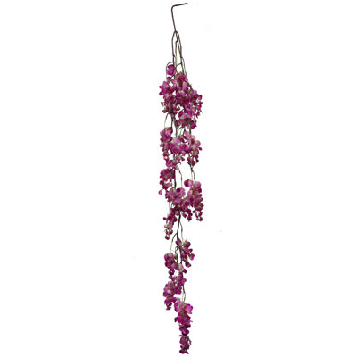 2 Pack 58" Lavender Bougainvillea Garland – Faux Flower Vine For Home Décor, Wedding, Party, Archway, Diy Decoration