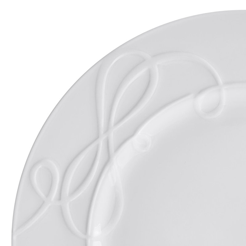 Love Story 18-Piece Lightweight Chip-Resistant Bone China Dinnerware Set, Service for 6