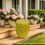 Tabouret surdimensionné en résine en forme d'ananas, table d'appoint, support pour plante, mobilier décoratif innovant à usages multiples pour la maison et l'extérieur