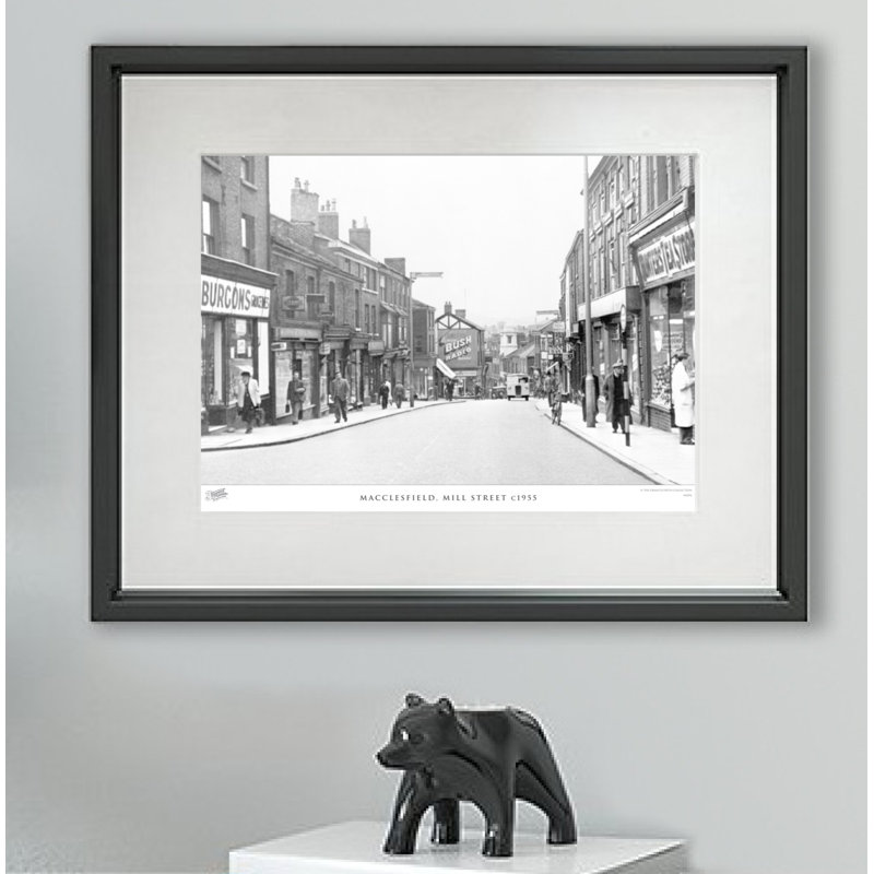 Macclesfield, Mill Street C1955 - Single Picture Frame Print, 60cm H x 80cm W x 2.3cm D