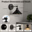 LED Battery Powered Armed Sconce