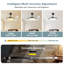 Retractable Ceiling Fans With Lights,42 Inch Ceiling Fan With Light And Remote Control,Flush Mount,DC Reversible Ceiling Fan-274276712