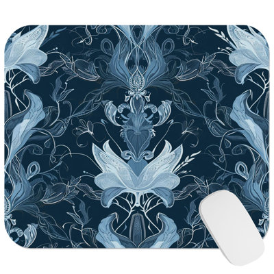 Botanical Ethereal Dreams I Modern Gaming Cute Office Laptop Desk Pad Gift Mat Square Rectangle Non-Slip Mousepad