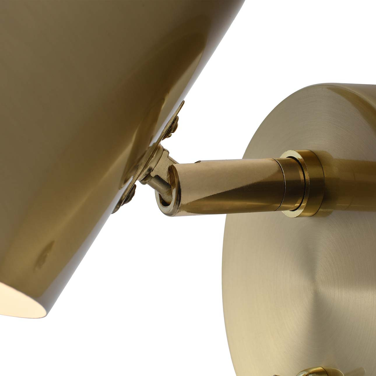 Culver 2-Light Sconce, Brushed Brass