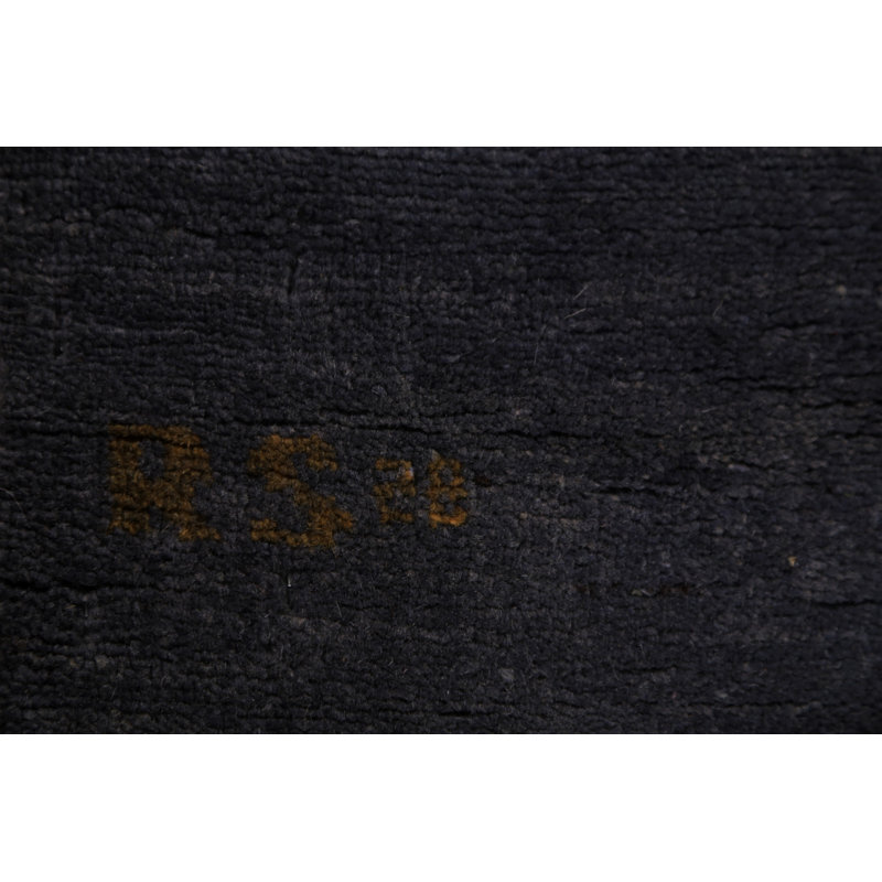 Tapis bleu marine Gabbeh 6 x 8