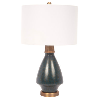 Dark Green Ceramic Waylon Lamp