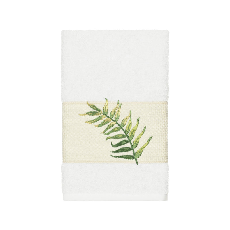 Débarbouillette en coton Zoe, Blanc