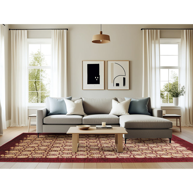 Derun Oriental Indoor Rug, Rectangle 6' x 9'