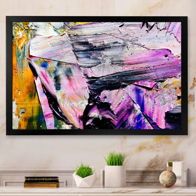 «Colorful Abstract Strokes IX», reproduction sur toile flottante