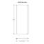 Pacific Side Panels Semi-Frameless Tempered Glass Shower-1359456647