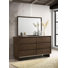 Commode 6 tiroirs avec miroir Galesburg