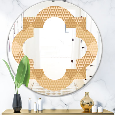 Miroir mural triangulaire