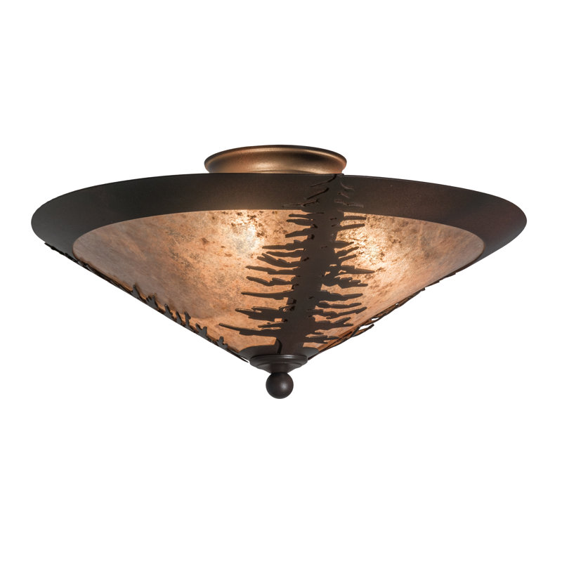 Spruce Tree 3 - Light Semi Flush Mount