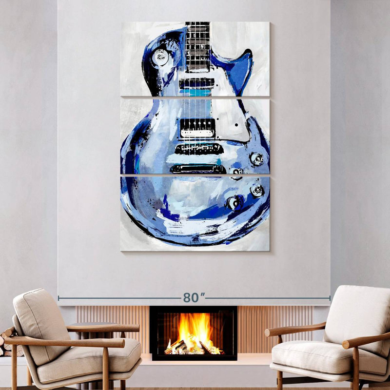 Abarca Electric Blues I, 74" H x 48" W