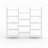 Etagere Bookcase Triple Wide 69.3"W*69.3"H Large Bookshelf 5 Tiers-1687657360-1718089212