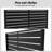 Pacifa 74.8" x 47" Laser-Cut Metal Privacy Screen Fence Panel With Stripe Pattern-102305952