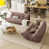 Tissu brun clair est en rupture de stock