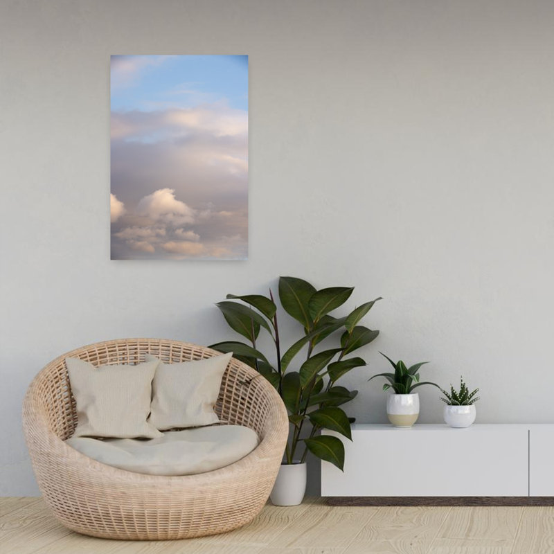 Art contemporain, paysage abstrait, paysage côtier, H 24 po x l 16 po