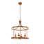 Lustre 4 lumières lanterne Gold Leaf