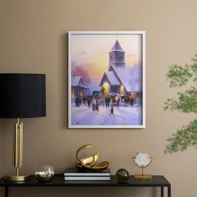 «Sunday Service», reproduction encadrée - bois massif
