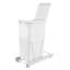 Poubelle coulissante en acier blanc Rev-A-Shelf avec poubelle simple pour armoires de cuisine-102379099-94094714-94094713