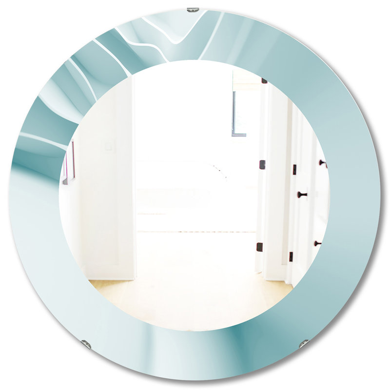 Waves 2 Modern Wall Mirror, 31.5" H x 31.5" W