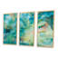 Interstellar - Ensemble de 3 reproductions d'art moderne sur toile encadrées-599213535-599213531
