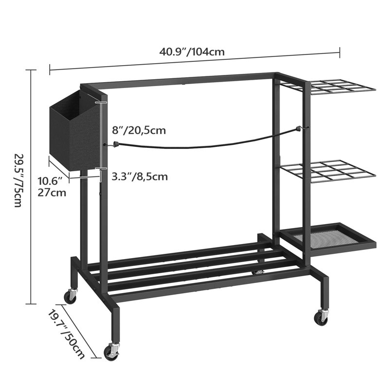 Metal Freestanding Sports Rack