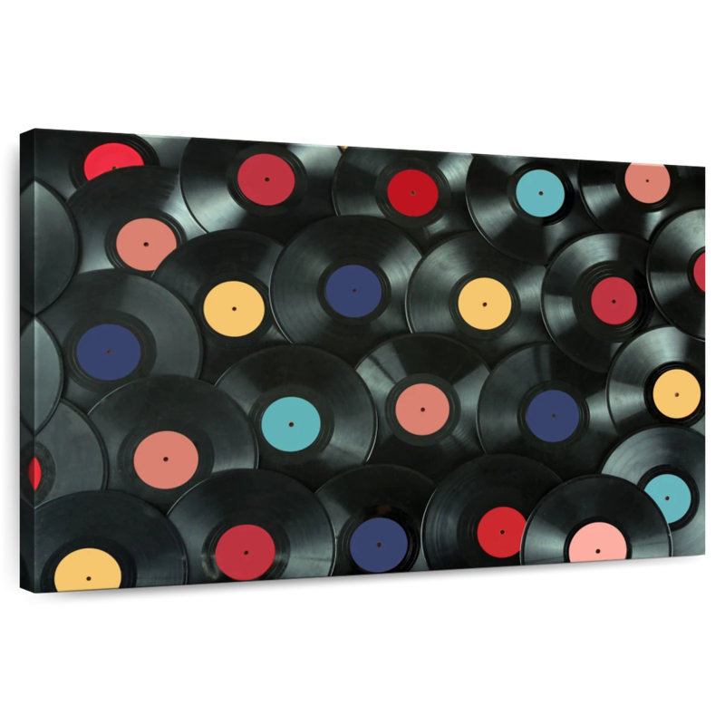 Abarca Vinyl Records Collection, 34" H x 51" W