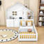 Lit maison avec 2 tiroirs, tablettes, prises et port USB-4216766