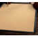 Nannette Handmade Medium Beige Berber with Black Faux Leather Border Area Rug