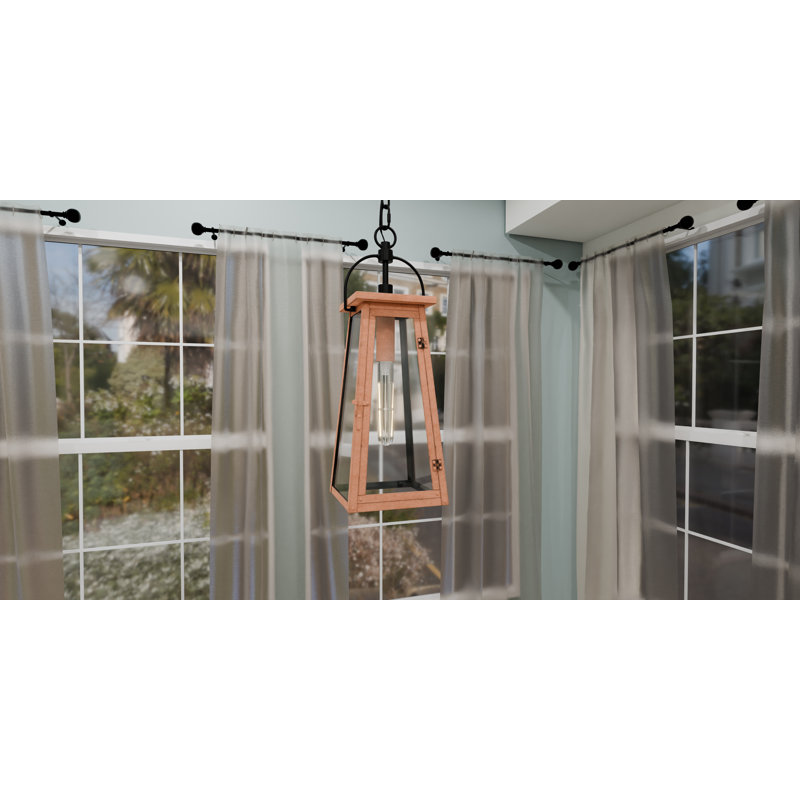 Sessoms 1-Light Aged Copper Mini Pendant Light