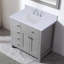 Plateau de meuble-lavabo blanc 36 po
