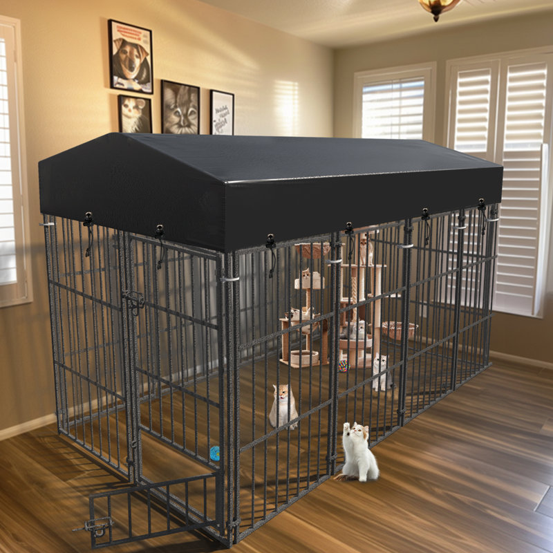 Outdoor Covered Dog Kennel Pet Pen