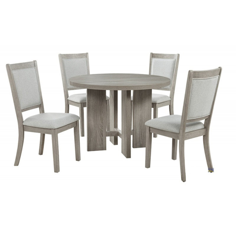 Farmhouse Style 5pc Round Dining Set