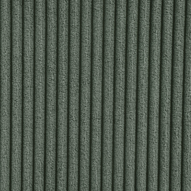 Canapé modulaire rembourré 123,24 po Nyerere, Velours côtelé vert