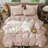 MooMee Striped Duvet Cover Set 100% Washed Cotton Linen Like Textured-115097791-105229475