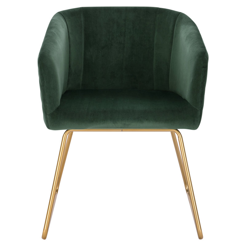Linville Velvet Dining Chair, Dark Green