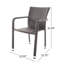 Fauteuil de table à manger empilable pour le patio Bronstein-1829536059
