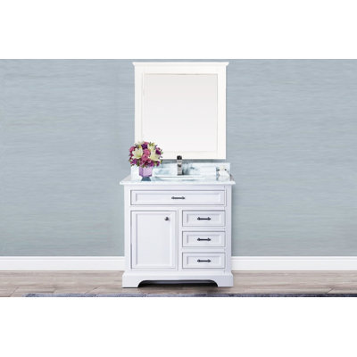 Ensemble de meuble-lavabo simple 36 po avec miroir Harkness