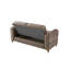 Causeuse convertible en tissu de velours Melody