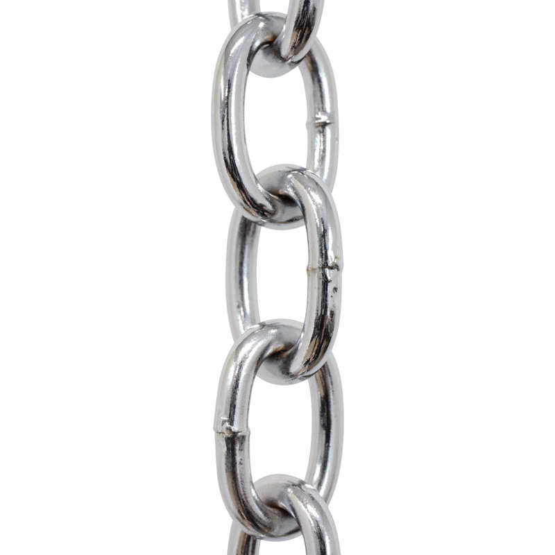 Chaîne ovale à chaînette (3 pieds), Chrome poli