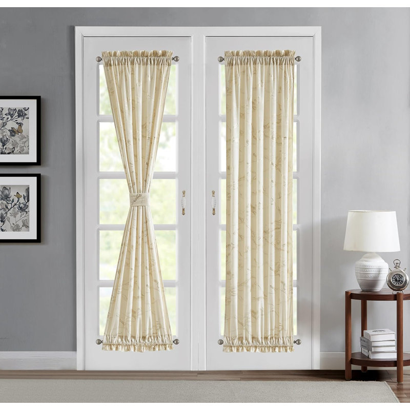 Paire de rideaux obscurcissant Makayley, L 30 po x L 72 po, Beige