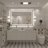 Molly Black Metal Framed LED Front Light and Backlit Anti-Fog Wall Bathroom/ Vanity Mirror-1060104980