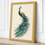 Peacock in Profile Botanical - Wrapped Canvas-1309496920-1309496927